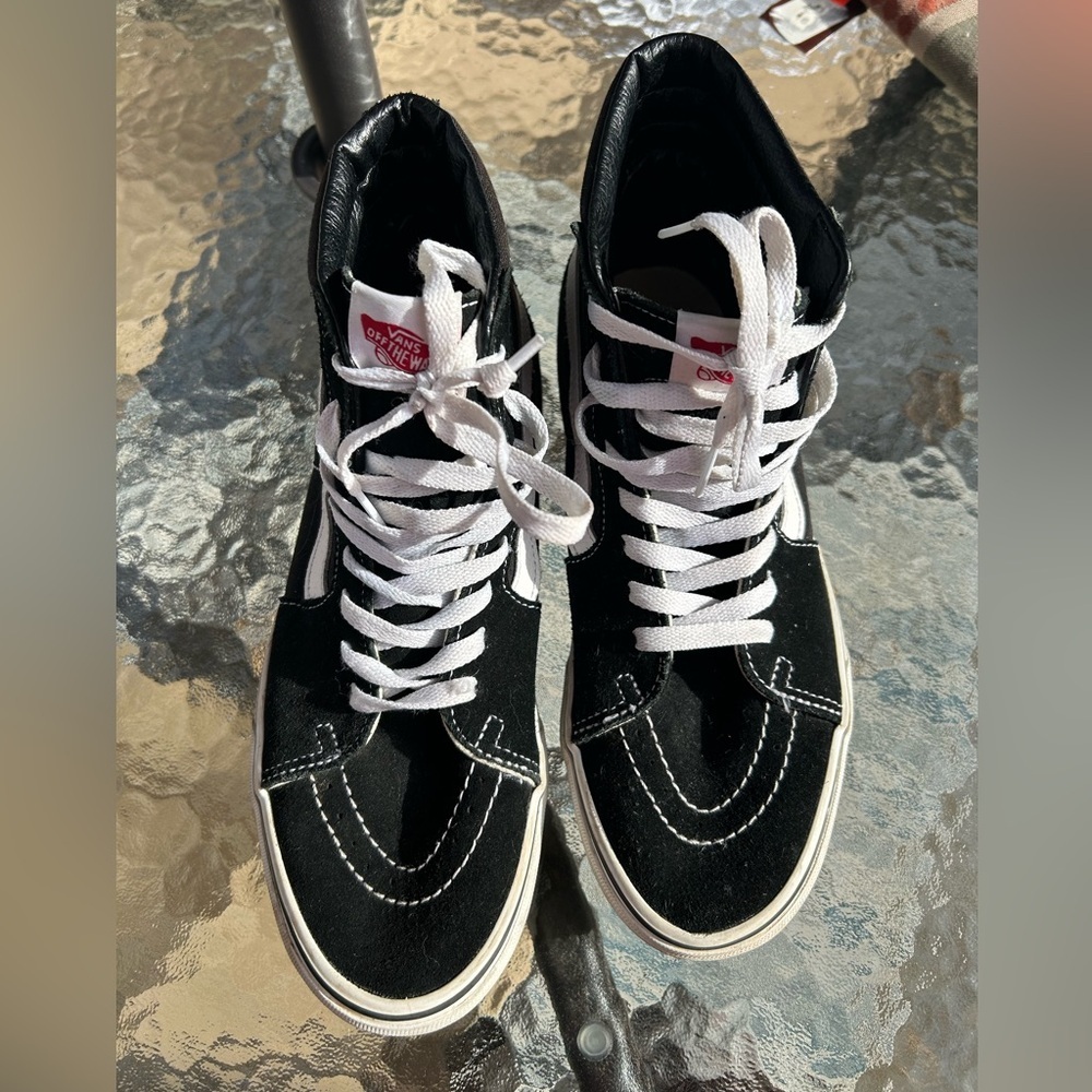 Vans Sk8 suede high top sneakers black 8.5 men’s/10 women skater